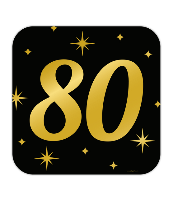 Deurbord 80 Jaar 50cm van Paper Dreams koop je bij Partywinkel