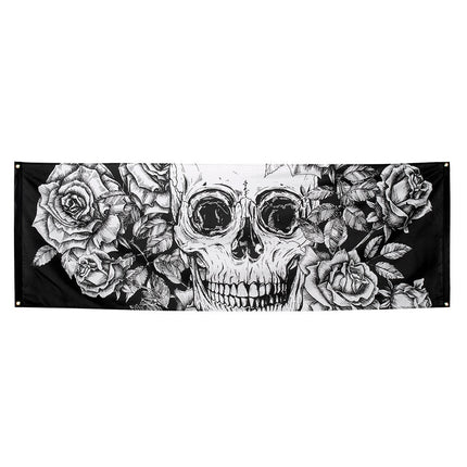 Dia de Los Muertos Banner XL Versiering 2,2m van Boland koop je bij Partywinkel