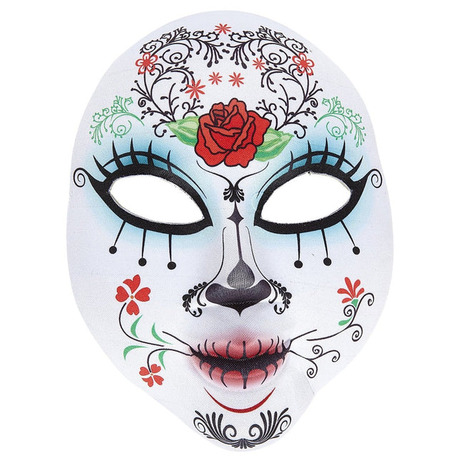 Dia De Los Muertos Masker Gekleurd van Widmann koop je bij Partywinkel