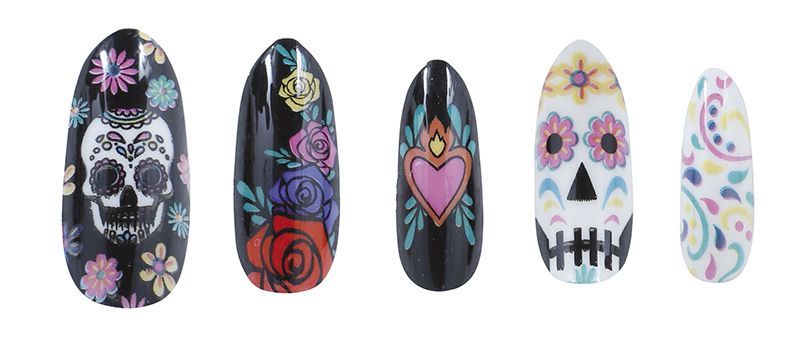 Dia De Los Muertos Nep Nagels 10st van Fiestas Guirca koop je bij Partywinkel