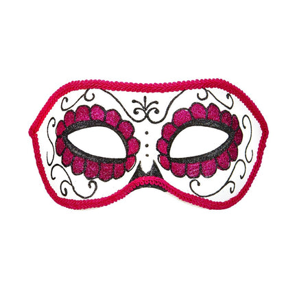 Dia De Los Muertos Oogmasker Roze van Widmann koop je bij Partywinkel