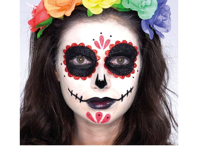 Dia De Los Muertos Schminkset 8 delig van Fiestas Guirca koop je bij Partywinkel