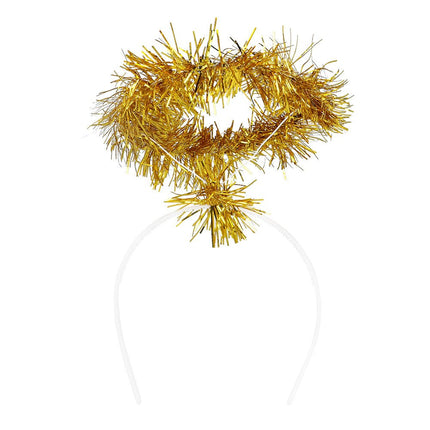 Diadeem Halo tinsel goud van Boland koop je bij Partywinkel