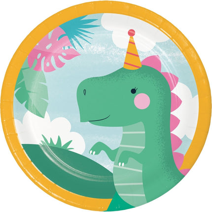 Dino Borden 18cm 8st van Creative Converting koop je bij Partywinkel