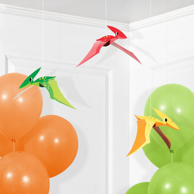 Dino Hangdecoratie 81cm 3st van Creative Converting koop je bij Partywinkel