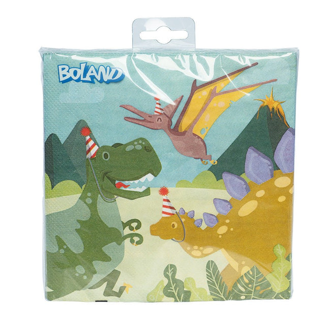 Dino Servetten Papier 33cm van Boland koop je bij Partywinkel