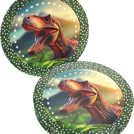 Dinosaurus Borden Groen 23cm 8st van VDV Benefit koop je bij Partywinkel
