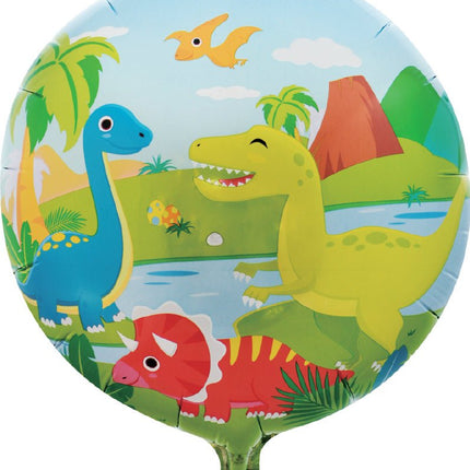 Dinosaurus Helium Ballon Dino Wereld Leeg 45cm van WeFiesta koop je bij Partywinkel