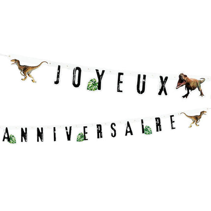 Dinosaurus Letterslinger Joyeux Anniversaire 2,5m - Partywinkel - 8712026506252
