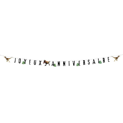 Dinosaurus Letterslinger Joyeux Anniversaire 2,5m - Partywinkel - 8712026506252