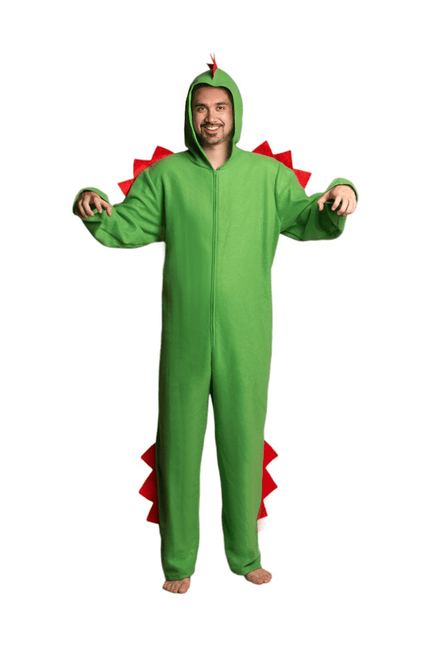 Dinosaurus Onesie Groen van Partychimp koop je bij Partywinkel