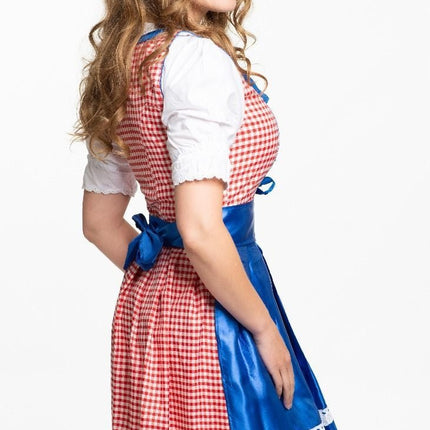 Dirndl Jurk Oktoberfest Blauw 3 delig van Tannhauser koop je bij Partywinkel