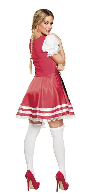 Dirndl Jurk Oktoberfest Rood van Boland koop je bij Partywinkel