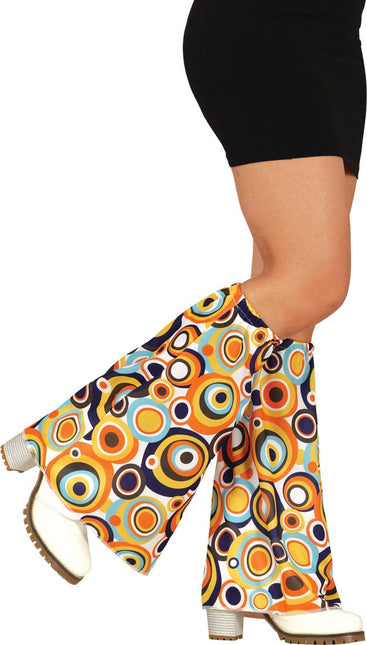Disco 70S Beenwarmers Rondjes 2st - Partywinkel - 8434077271490