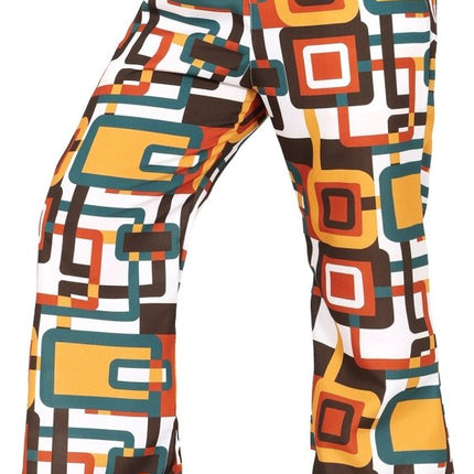 Disco 70S Broek Dames Vierkant - Partywinkel - 8434077271537