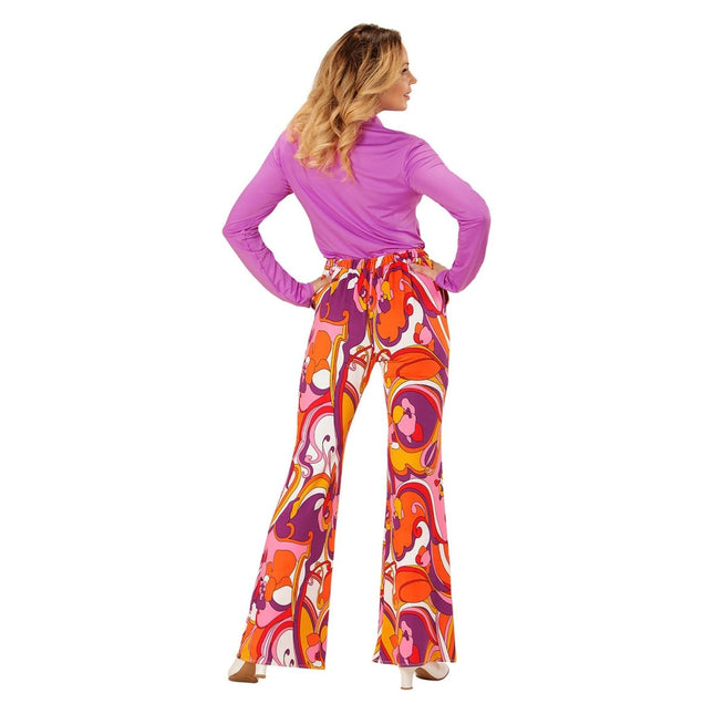 Disco 70S Broek Gekleurd Dames van Widmann koop je bij Partywinkel