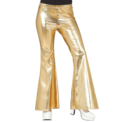 Disco 70S Broek Goud Dames van Fiestas Guirca koop je bij Partywinkel