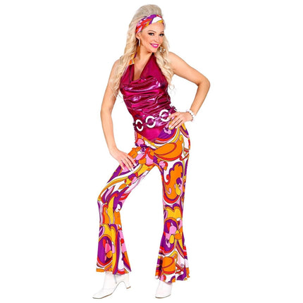 Disco 70S Jumpsuit Dames van Widmann koop je bij Partywinkel