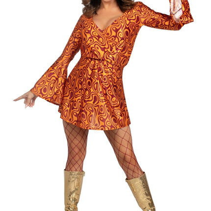 Disco 70S Jurk Dames Leg Avenue - Partywinkel - 714718571577