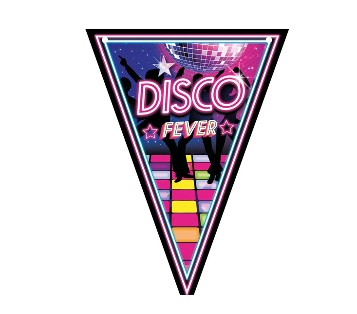 Disco 70S Slinger Wimpel 3m van Fiestas Guirca koop je bij Partywinkel