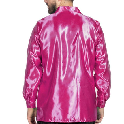 Disco Blouse Ruches Fuchsia van Wilbers & Wilbers koop je bij Partywinkel