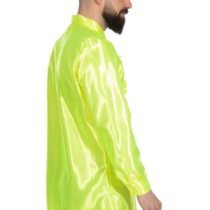 Disco Blouse Ruches Lime Groen van Wilbers & Wilbers koop je bij Partywinkel