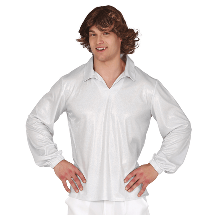 Disco Overhemd Zilver van Fiestas Guirca koop je bij Partywinkel