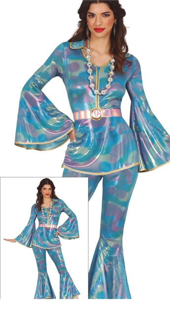 Disco Pak Blauw Paars Dames - Partywinkel - 8434077862735