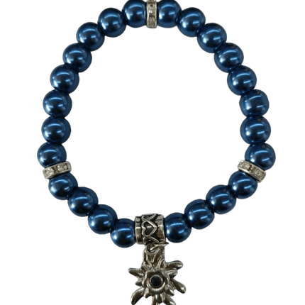 Donkerblauwe Armband Edelsteen van Haus Huberts koop je bij Partywinkel