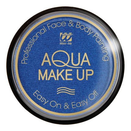 Donkerblauwe Schmink Metallic 15gr van Widmann koop je bij Partywinkel