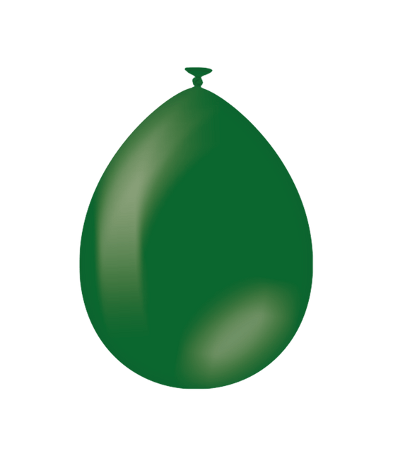 Donkergroene Ballonnen 30cm 25st - Partywinkel - 8716764242762