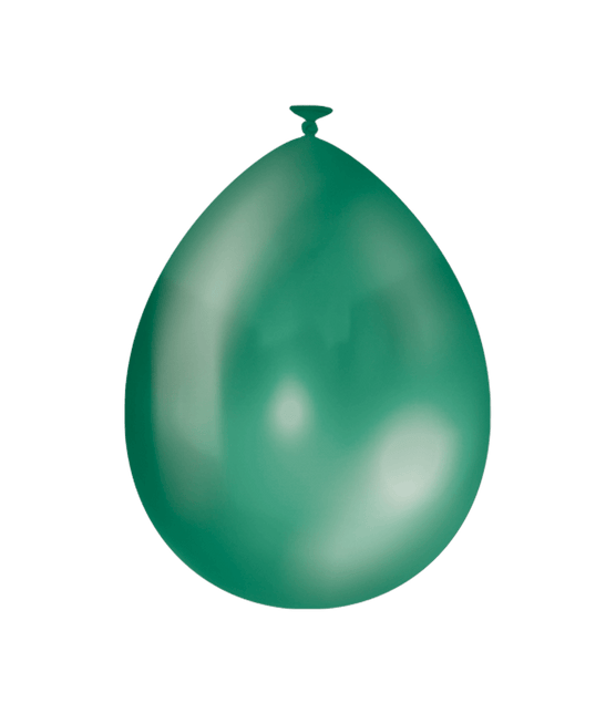 Donkergroene Ballonnen Metallic 30cm 25st - Partywinkel - 8716764243905