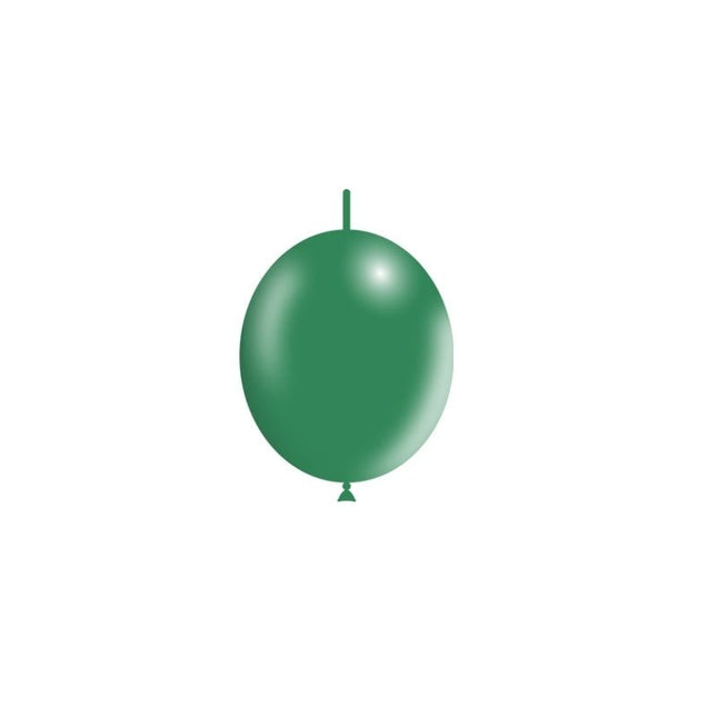 Donkergroene Knoopballonnen 15cm 100st van Balloonia koop je bij Partywinkel