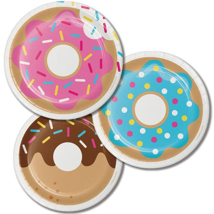 Donut Borden 18cm 8st van Creative Converting koop je bij Partywinkel