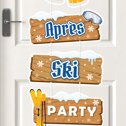 Brązowa wisząca dekoracja Apres Ski Party 1m