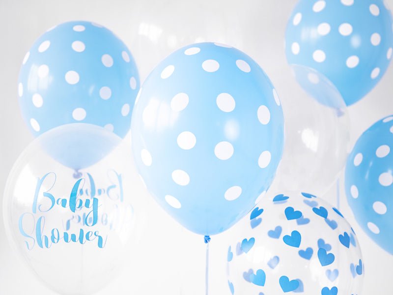 Doorzichtige Ballonnen Blauwe Hartjes van Partydeco koop je bij Partywinkel