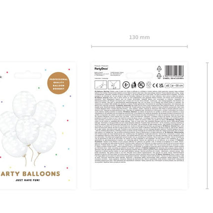 Doorzichtige Ballonnen Witte Wolken van Partydeco koop je bij Partywinkel
