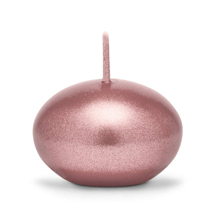 Drijfkaarse Rose Goud 4cm 50st van Partydeco koop je bij Partywinkel