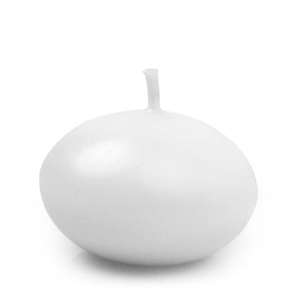 Drijfkaarsen Wit 4cm 50st van Partydeco koop je bij Partywinkel