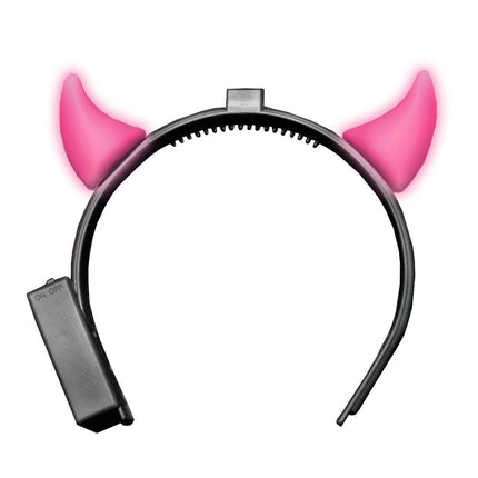 Duivelshoorns Licht Roze van Partychimp koop je bij Partywinkel