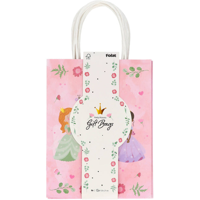 Torebki na przyjęcia Księżniczki 27cm 6szt