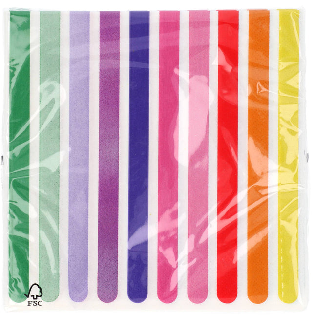 Serwetki Stripetastic 33x33cm /20