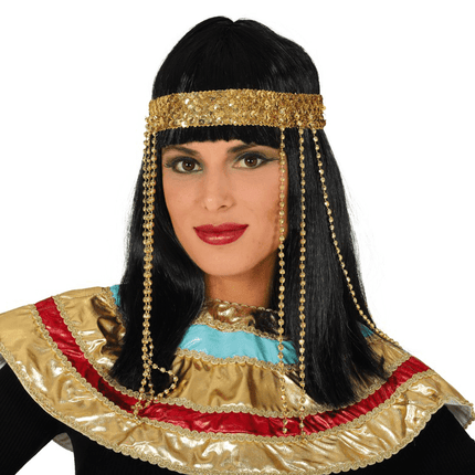 Egyptische Pruik Haarband van Fiestas Guirca koop je bij Partywinkel