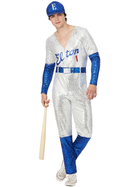 Elton John Deluxe Sequin Baseball Heren van Smiffys koop je bij Partywinkel