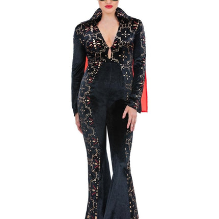 Elvis Black Rhinestone Kostuum van Smiffys koop je bij Partywinkel