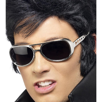 Elvis Zonnebril, Zilver van Smiffys koop je bij Partywinkel