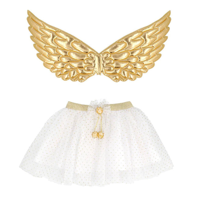 Engel Accessoireset Wit Goud Meisje van Boland koop je bij Partywinkel