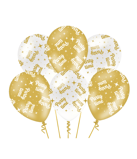 Fancy party latex ballonnen - Party time van Paper Dreams koop je bij Partywinkel