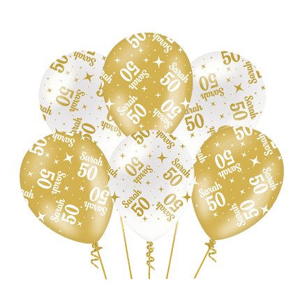 Fancy party latex ballonnen - Sarah 50 van Paper Dreams koop je bij Partywinkel