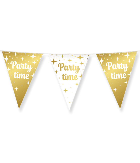 Fancy party Vlaggenlijn folie - Party time van Paper Dreams koop je bij Partywinkel